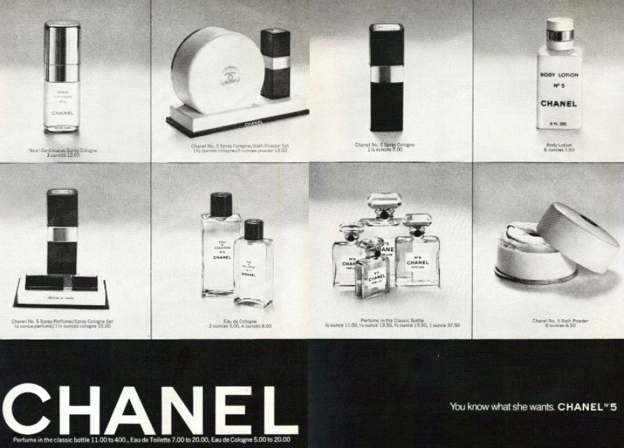 CHANEL No. 5 Perfume Collage Ad Print, Vintage Advertisement Wall Art Decor  Print