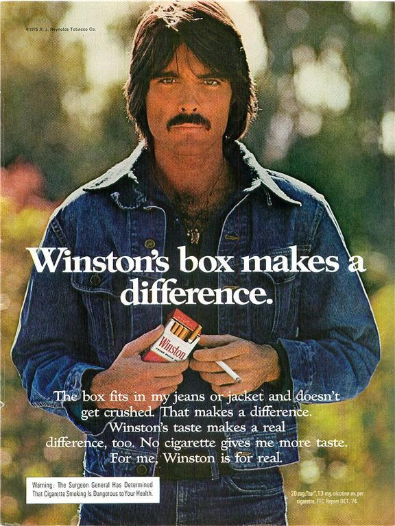 Winston Cigarettes Ad Vintage Advertisement Print