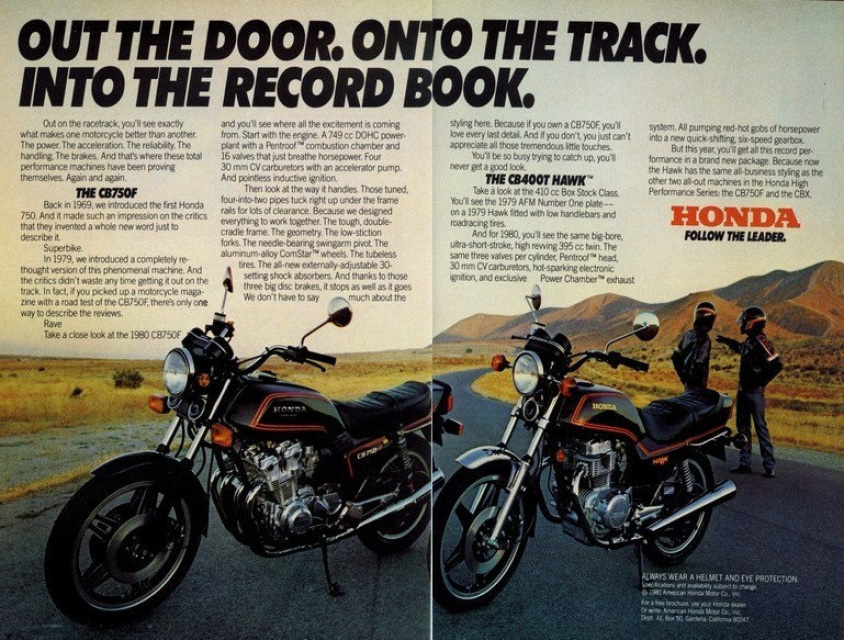 Huh Tropisch Proberen 1980 HONDA Hawk Vintage Motorcycle Ad